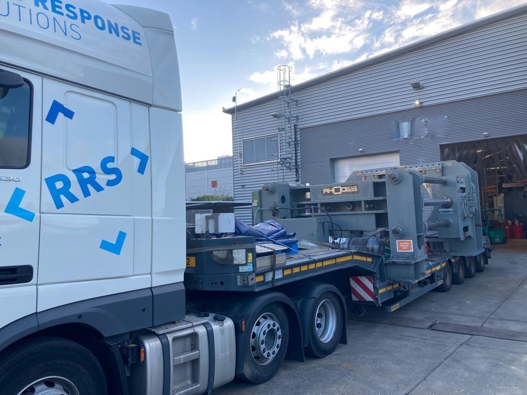 RRS Transport case studies with large machinery on back of truck